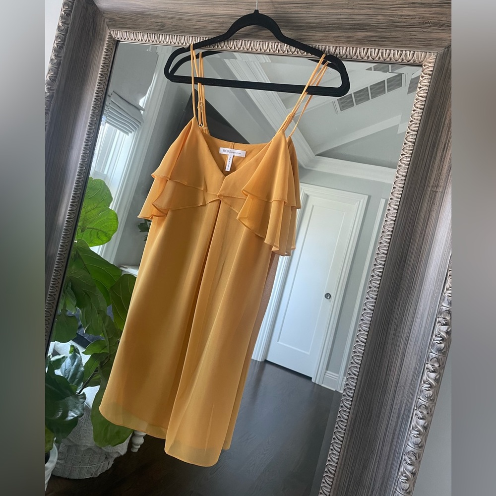 BCBGeneration yellow mini dress